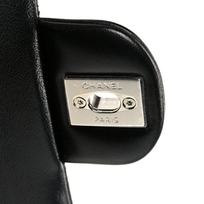 Chanel Lambskin Quilted Medium Double Flap Black 7 of 11
