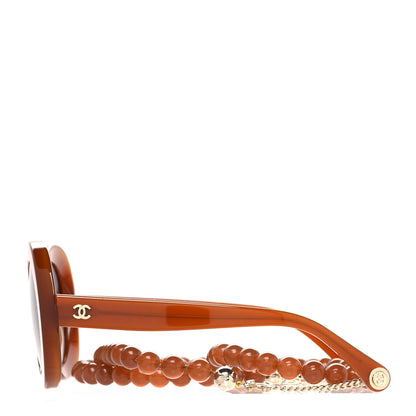 Chanel Acetate Round Sunglasses 5489 Brown 3 of 9