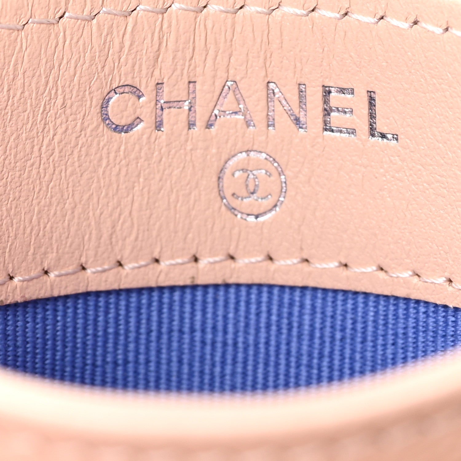Chanel Caviar Quilted Chanel 19 Card Holder Pink Blue 6 of 8