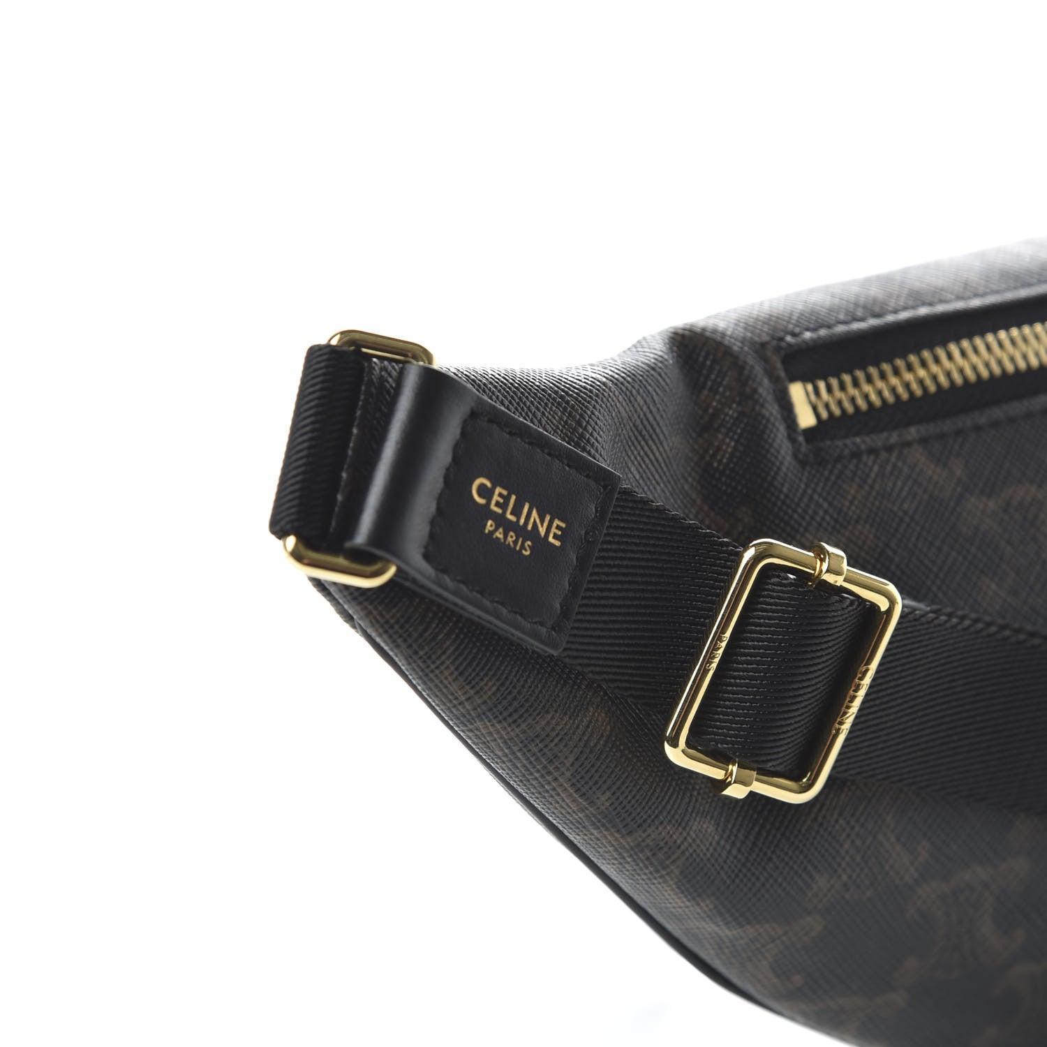 Celine Triomphe Canvas Belt Bag Black 8 of 10
