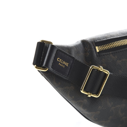 Celine Triomphe Canvas Belt Bag Black 8 of 10