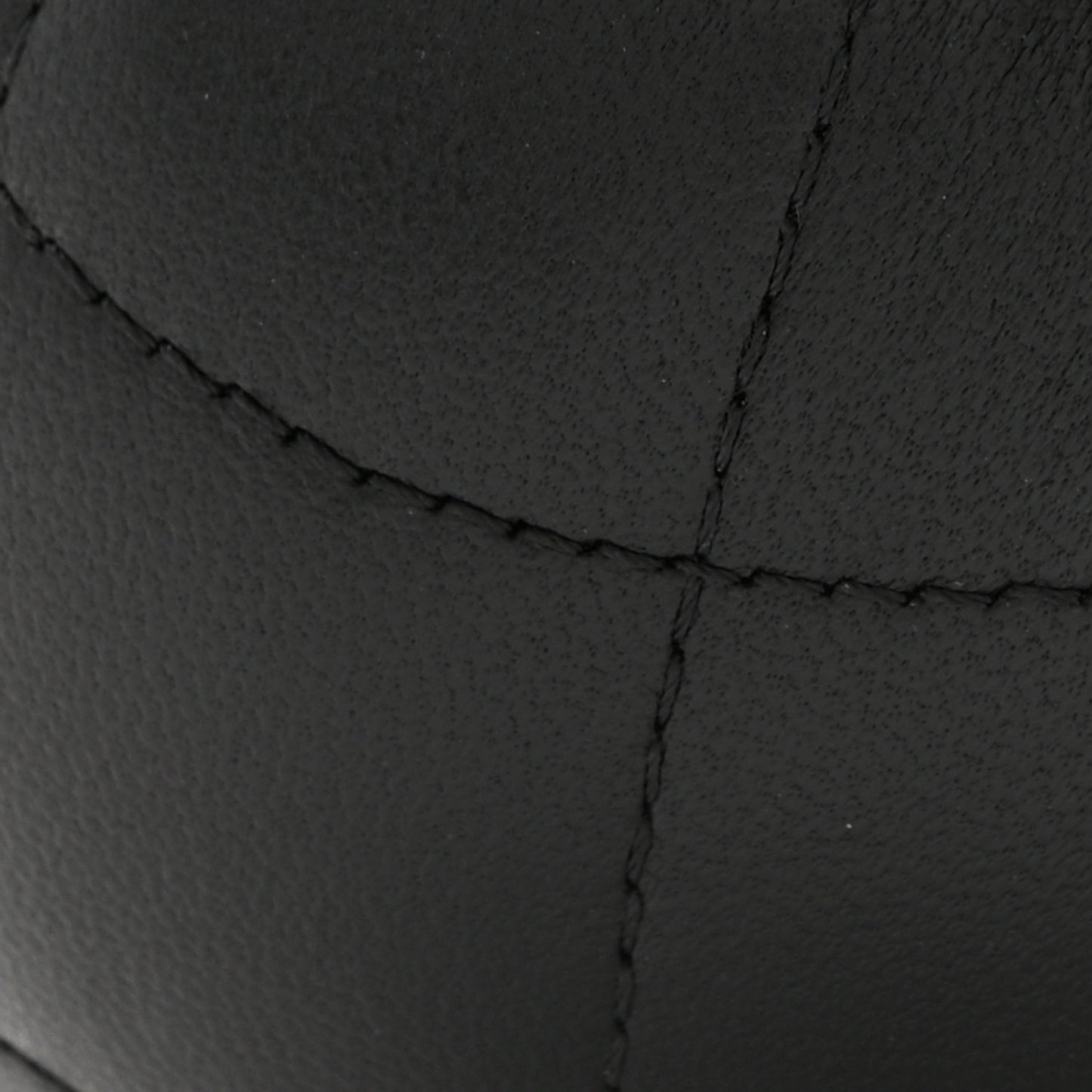 Lambskin Quilted Sphere Minaudiere Chain Clutch Black