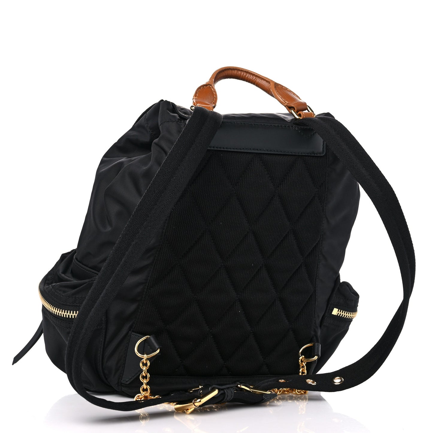Nylon Medium Rucksack Backpack Black