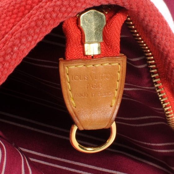 Louis Vuitton Toile Antigua Cabas MM Red Pink 6 of 7