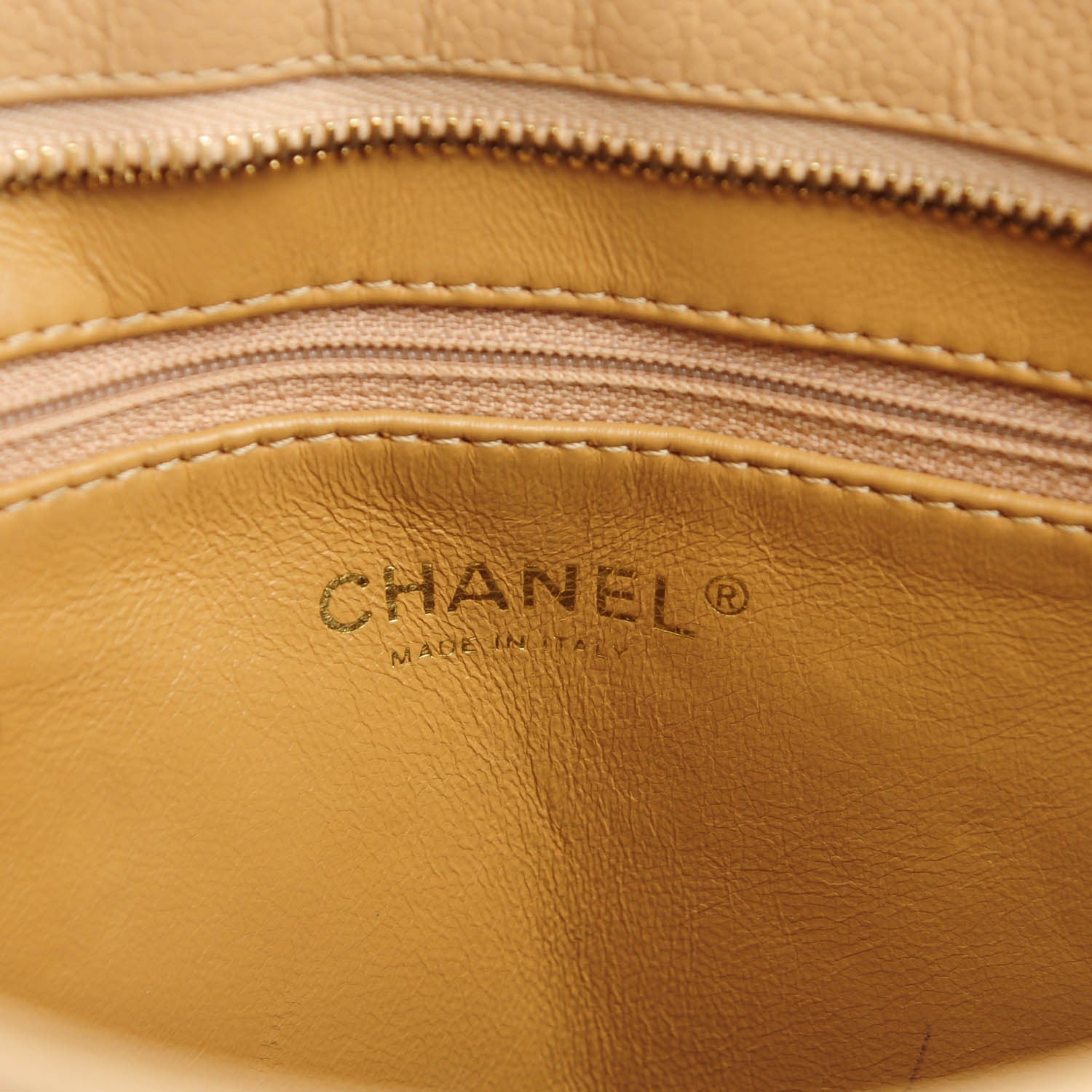 Chanel Caviar Quilted Medallion Tote Beige 7 of 8