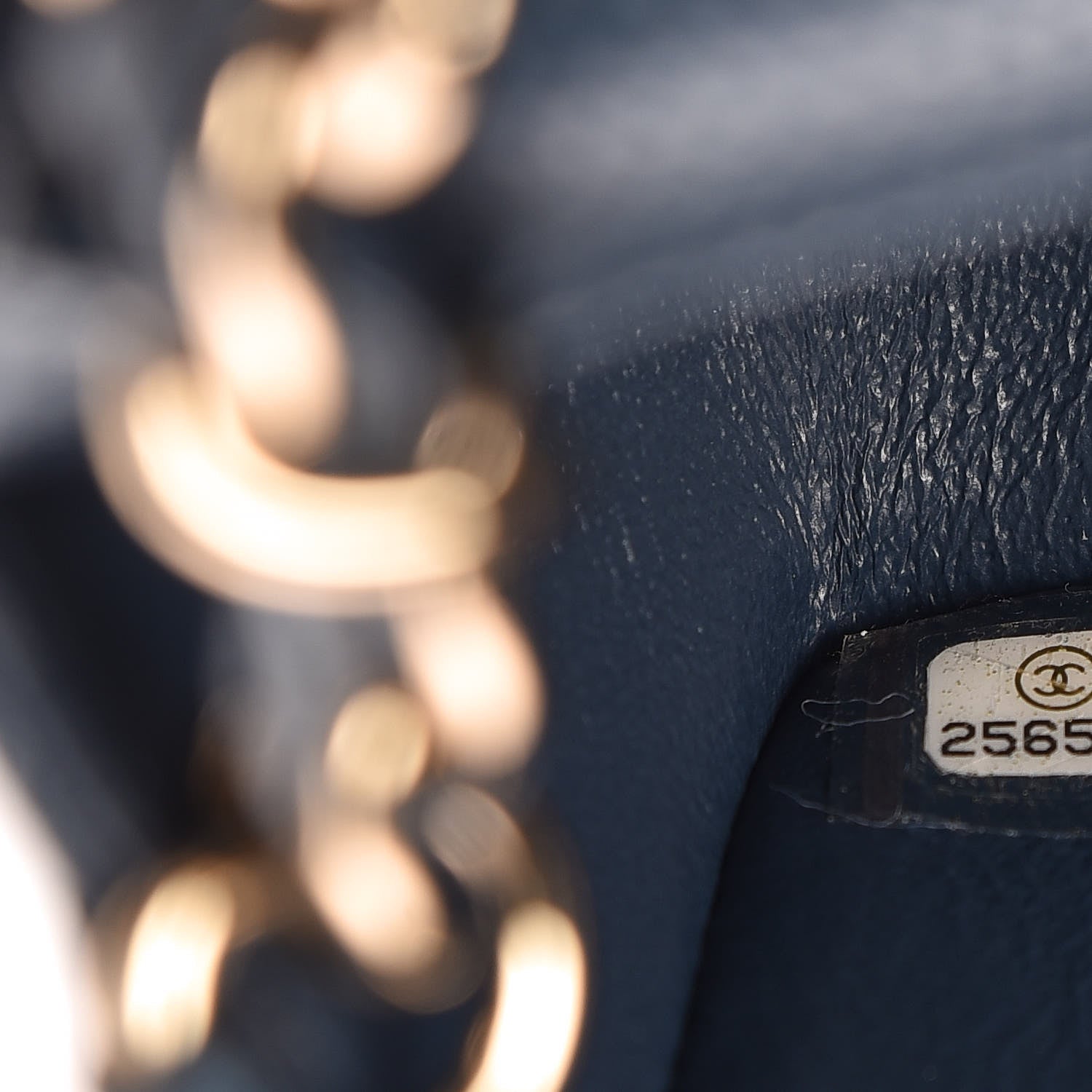 Chanel Iridescent Caviar Quilted Mini Rectangular Flap Blue 9 of 9