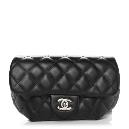 Chanel Calfskin Quilted CC Uniform Flap Belt Bag Black 1 of 11