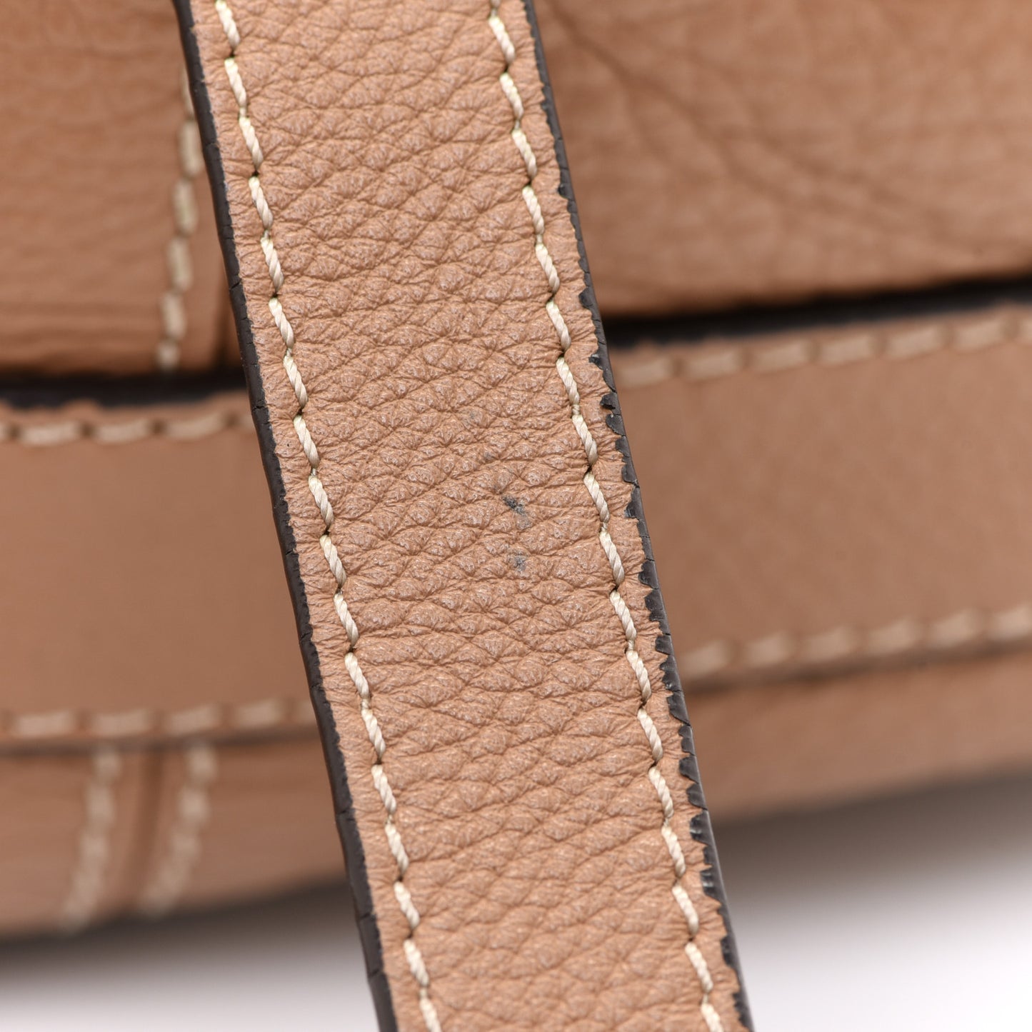 Calfskin Medium Marcie Round Crossbody Bag Nut