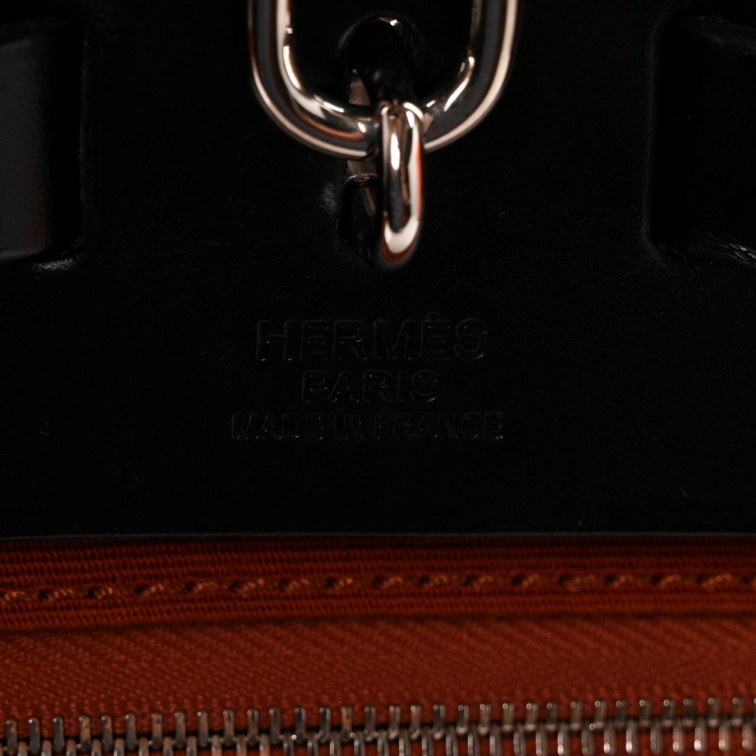 Hermes Toile Officier Vache Hunter Herbag Zip 31 PM Rouge H Black 7 of 12
