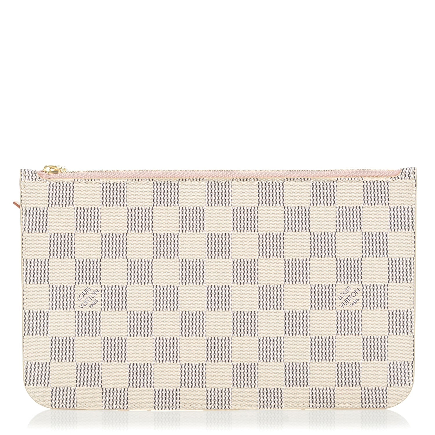 Louis Vuitton Damier Azur Neverfull MM GM Pochette Rose Ballerine 1 of 7
