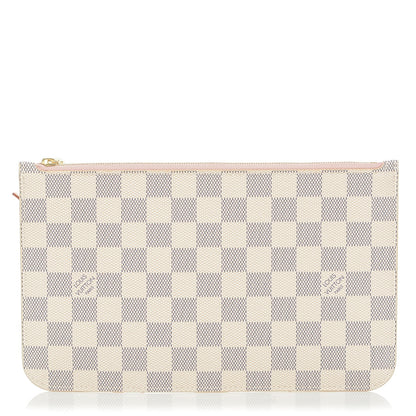 Louis Vuitton Damier Azur Neverfull MM GM Pochette Rose Ballerine 1 of 7