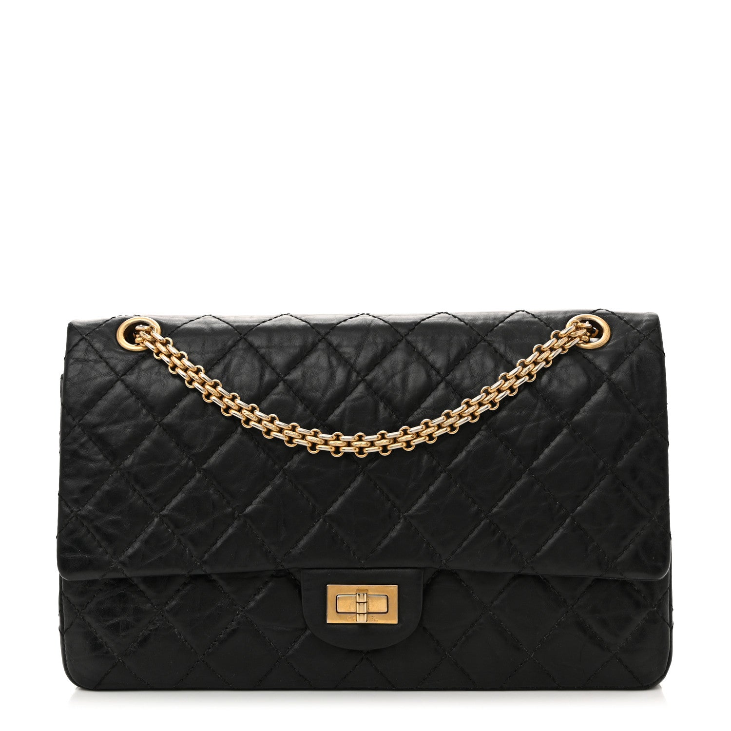 Chanel Aged Calfskin Quilted 2.55 Reissue 226 Flap Black 1 of 14
