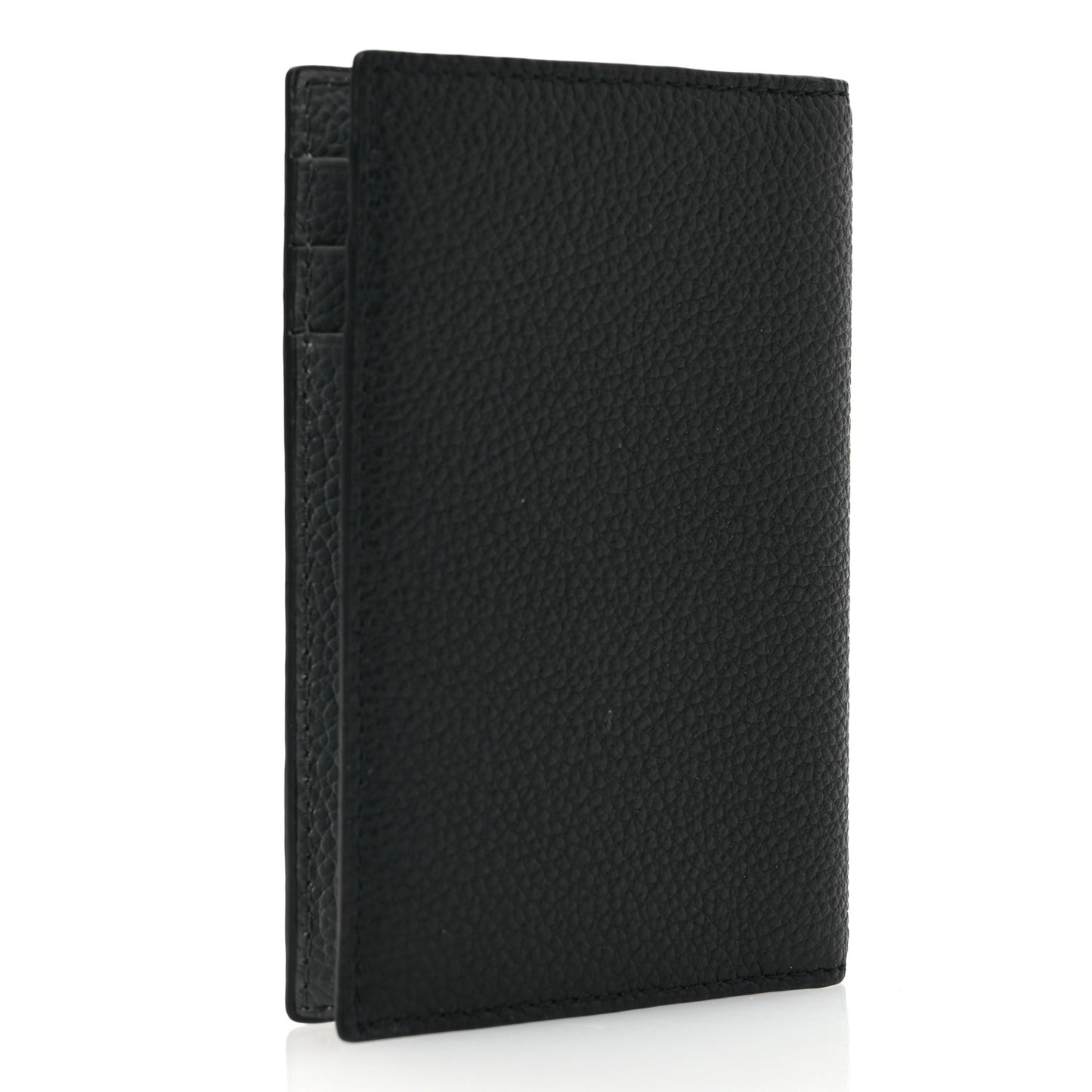 Vitello Micro Grain Card Holder Black Mercurio