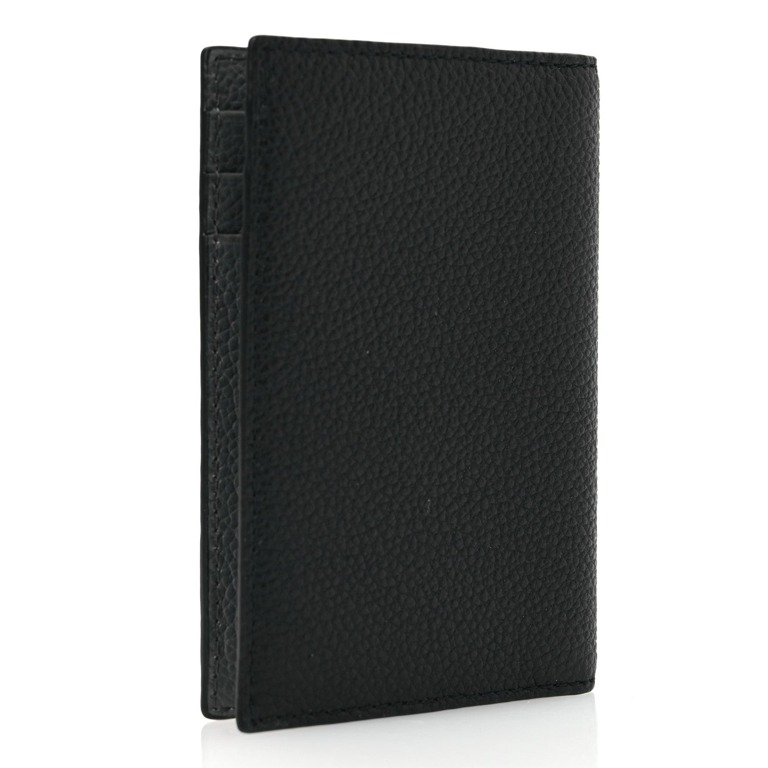 Prada Vitello Micro Grain Card Holder Black Mercurio 3 of 7