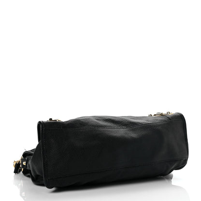 Balenciaga Chevre Gold Metallic Edge Hardware City Black 4 of 7