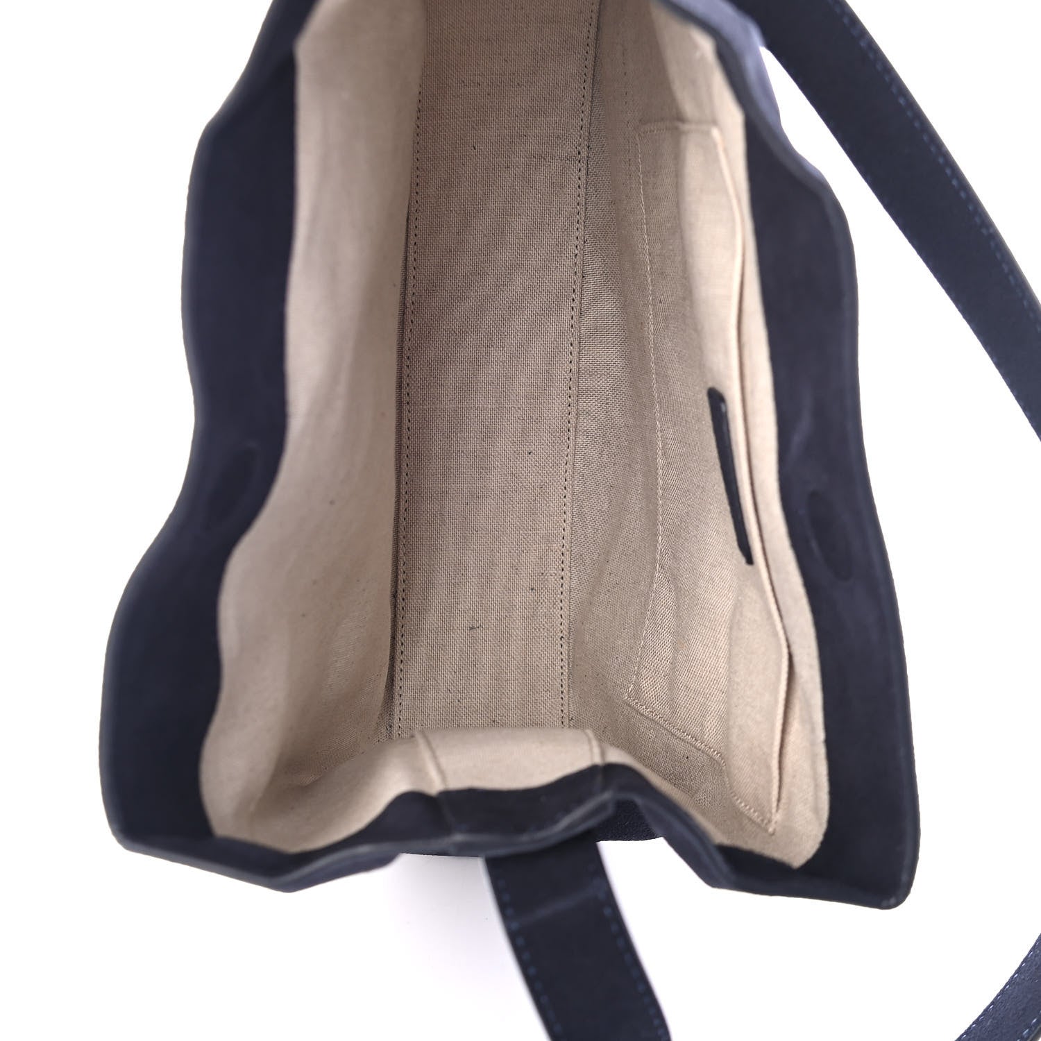 Mansur Gavriel Suede Shoulder Bag Navy 4 of 5