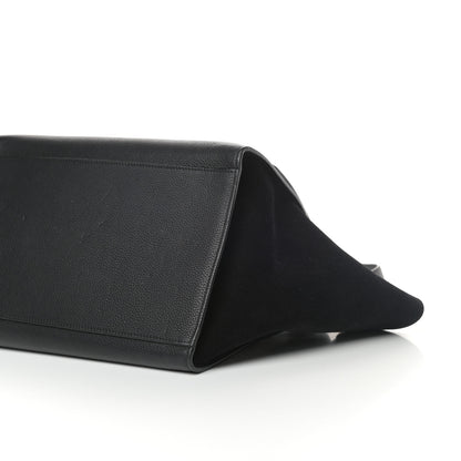 Celine Drummed Calfskin Suede Small Trapeze Black 8 of 8