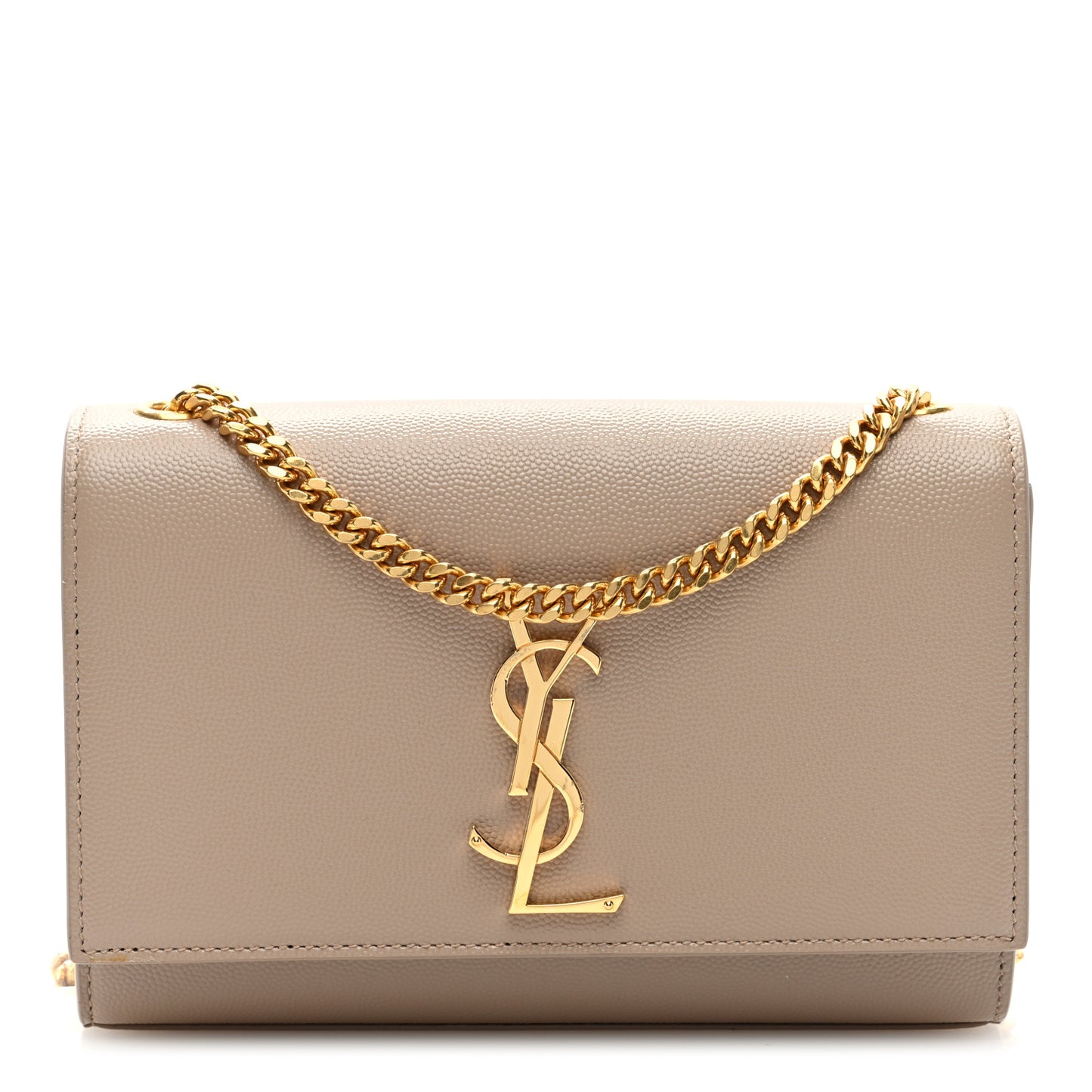 Grain De Poudre Small Monogram Kate Satchel Dark Beige