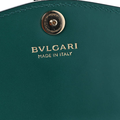 Bulgari Calfskin Serpenti Forever Chain Wallet Emerald Violet Amethyst 6 of 8