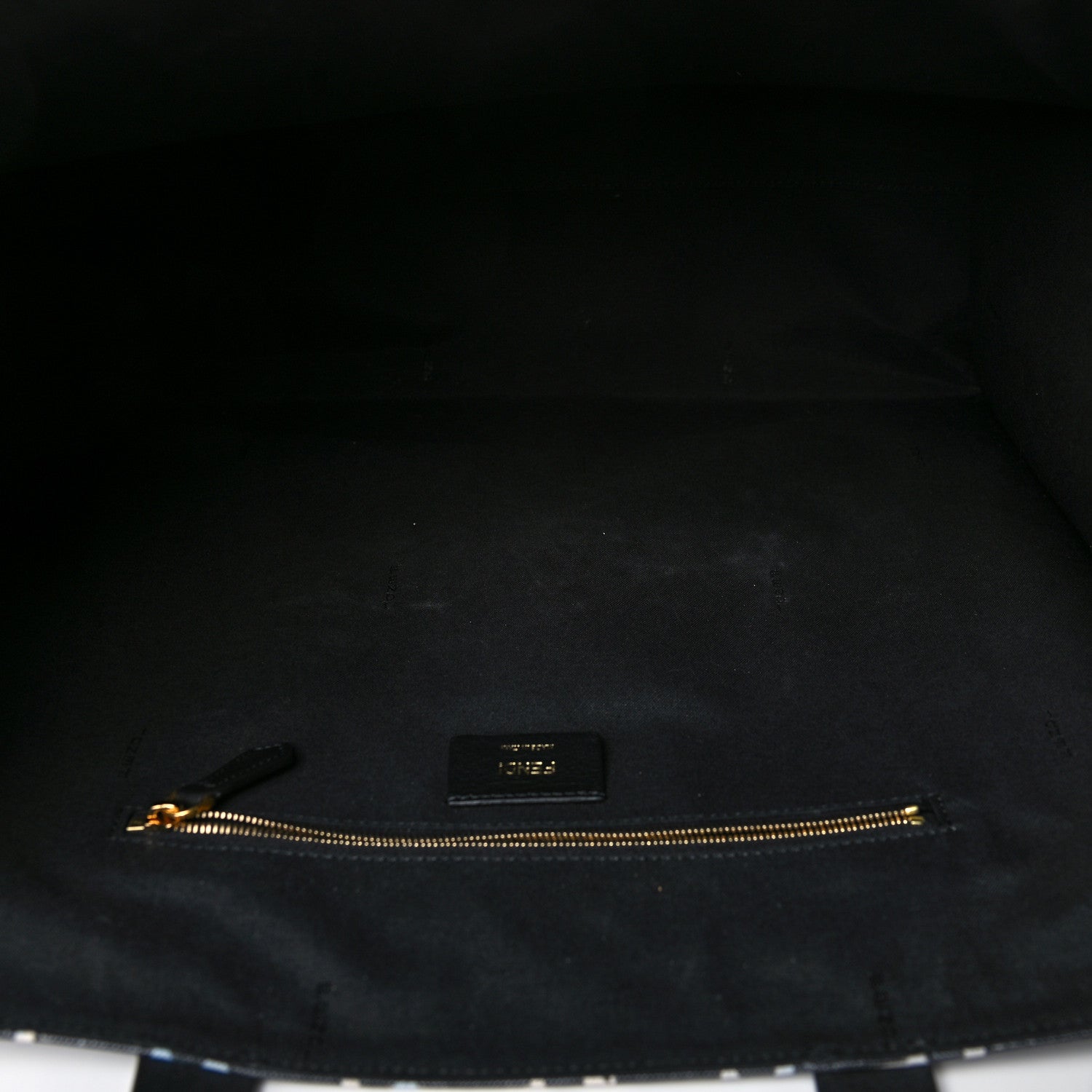Fendi X JOSHUA VIDES Coated Canvas FF Cloudy Shopping Tote White Celeste Black 11 of 17