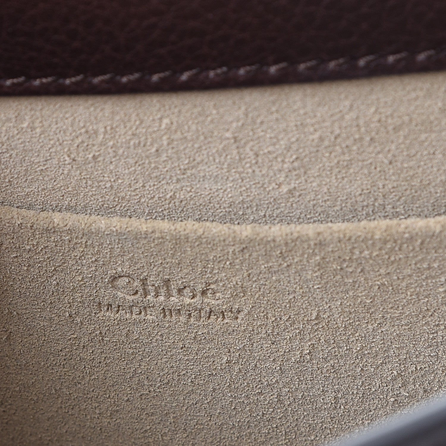 Chloe Calfskin Suede Medium Nile Bracelet Bag Carbon Brown 6 of 7