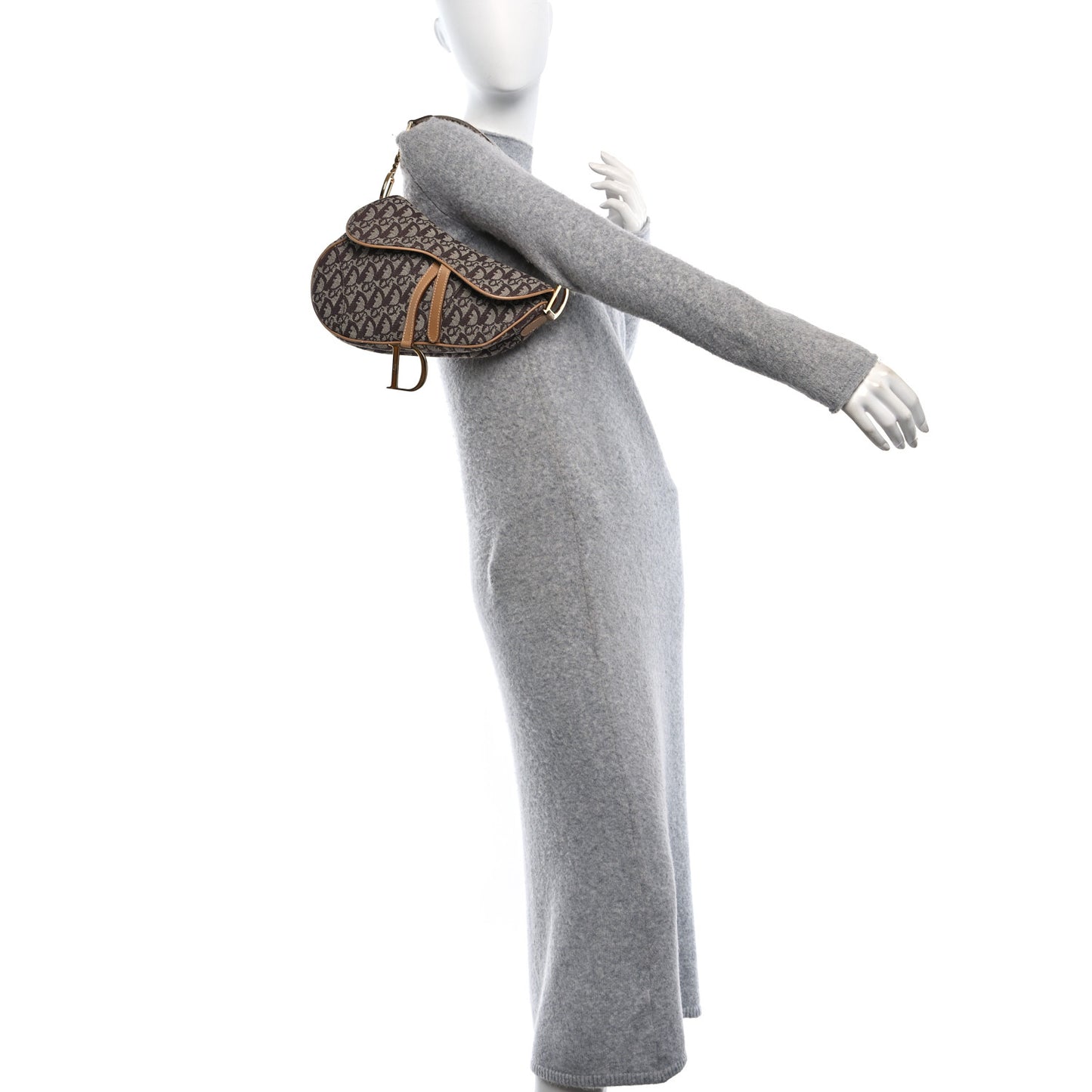 Monogram Saddle Bag Brown