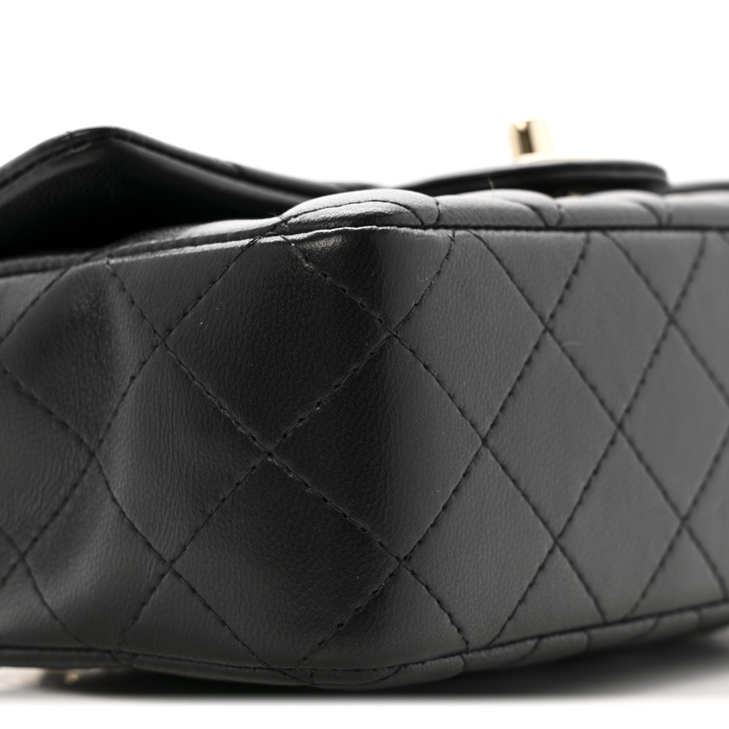 Chanel Lambskin Quilted Mini Rectangular Flap Black 9 of 11