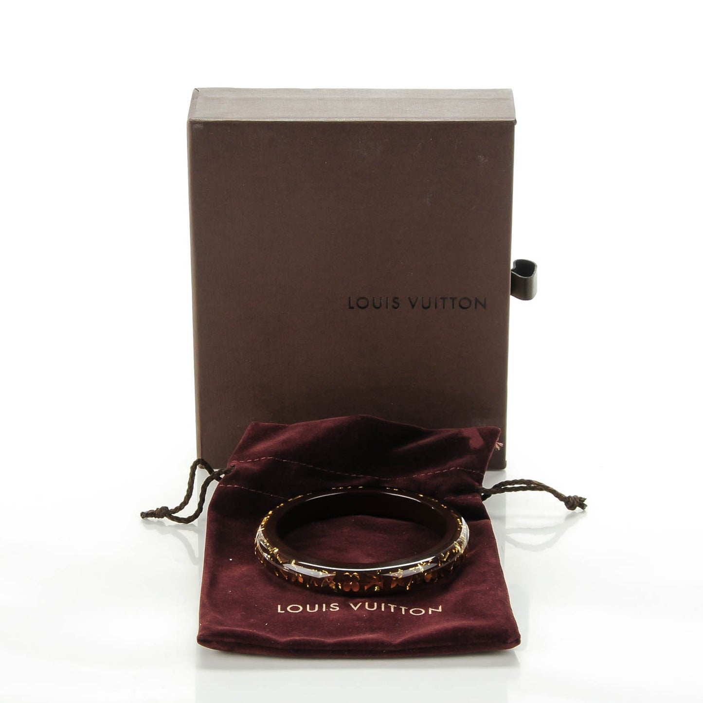 Resin Swarovski Medium Inclusion Bracelet PM Marron