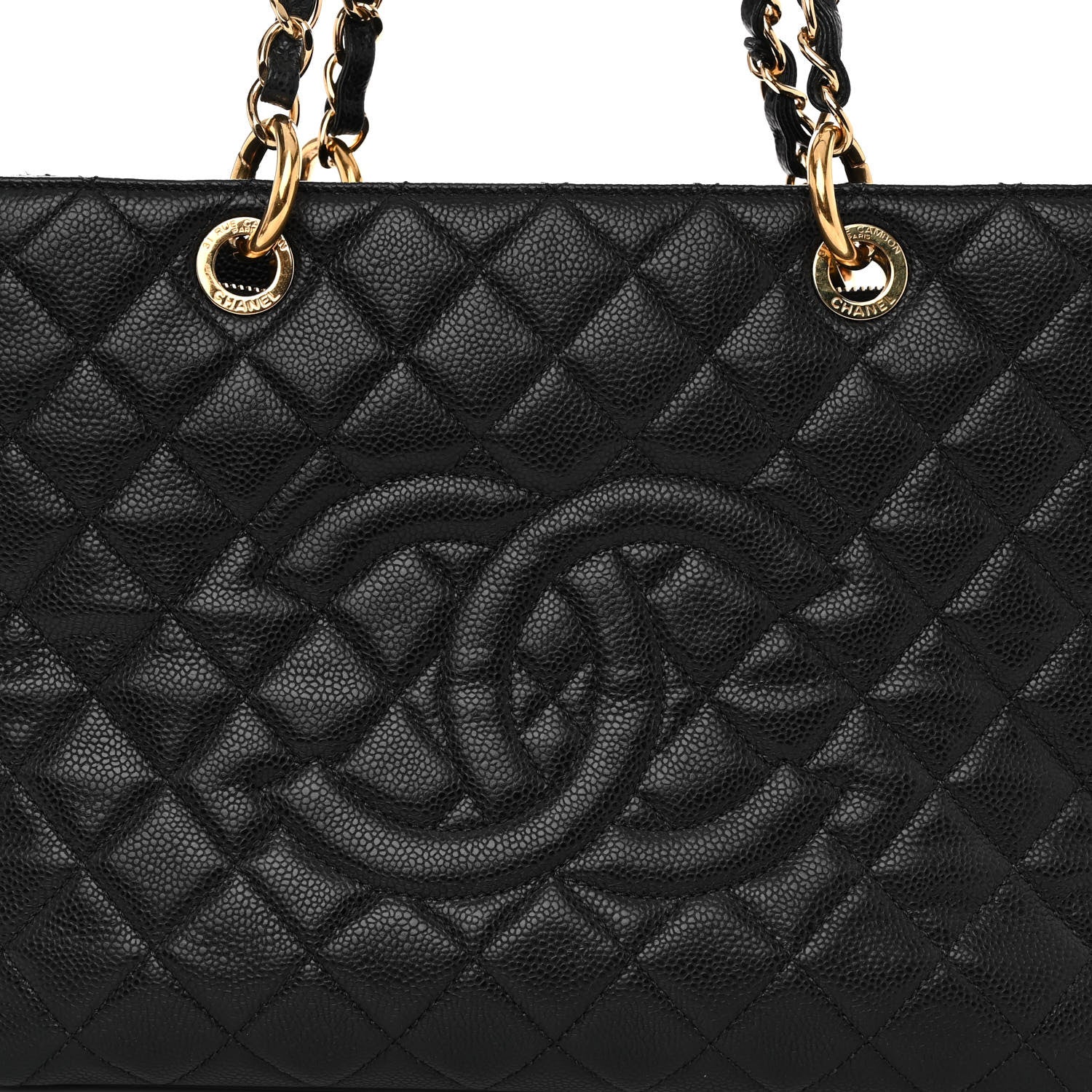 Chanel Caviar Quilted Grand Shopping Tote GST Black 9 of 12