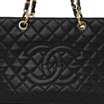 Chanel Caviar Quilted Grand Shopping Tote GST Black 9 of 12