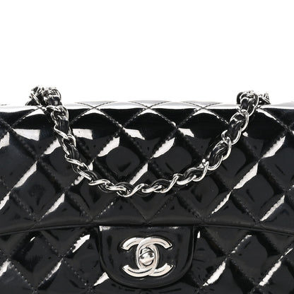 Chanel Patent Calfskin Quilted Mini Rectangular Flap Black 7 of 9
