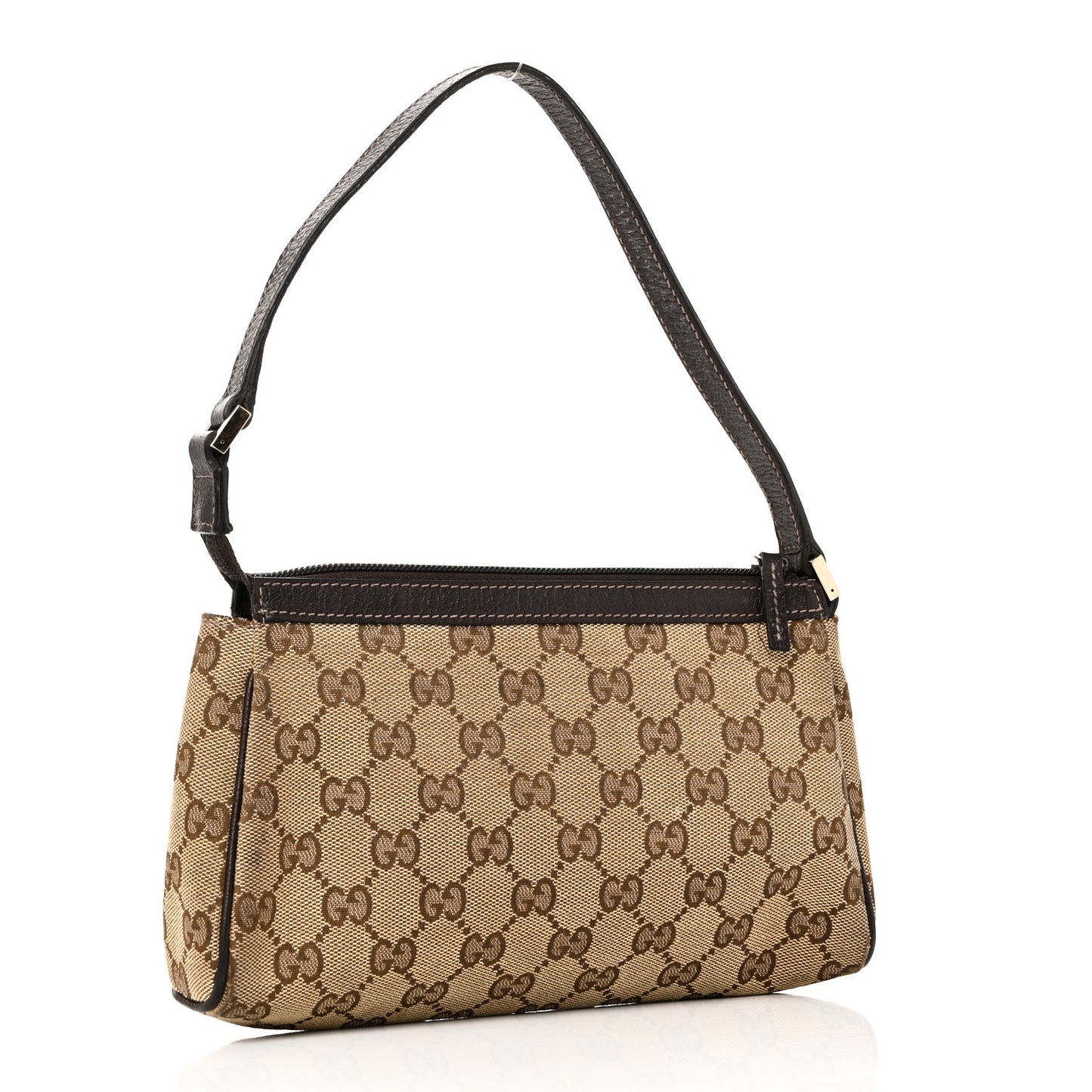 Monogram D Ring Cosmetic Case Brown