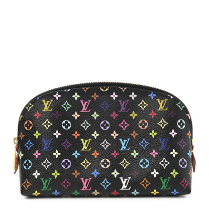 Louis Vuitton Monogram Multicolor Cosmetic Pouch Black Grenade 1 of 8
