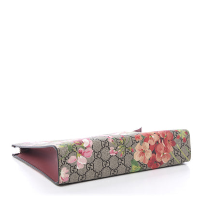 Gucci GG Supreme Monogram Blooms Large Cosmetic Case Beige Multicolor Dry Rose 4 of 9
