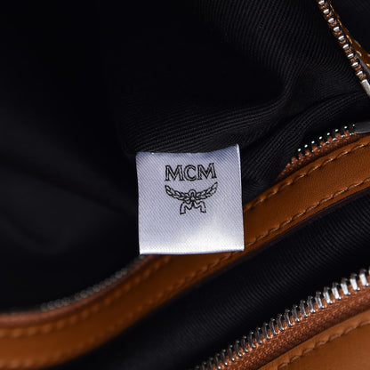 MCM Visetos Medium Anya Shopper Tote Black 8 of 10