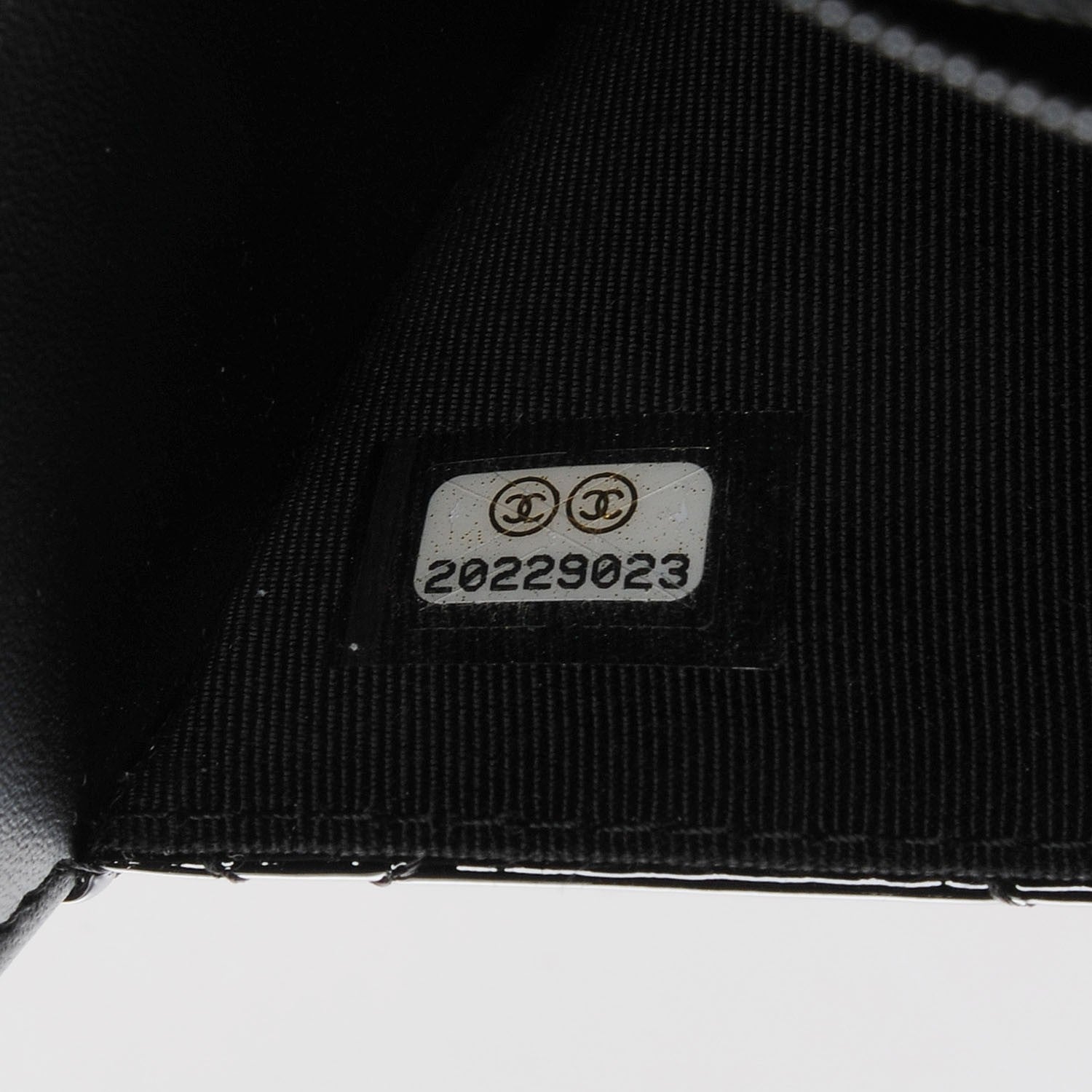 Chanel Patent Quilted Wallet On Chain WOC Black 7 of 9