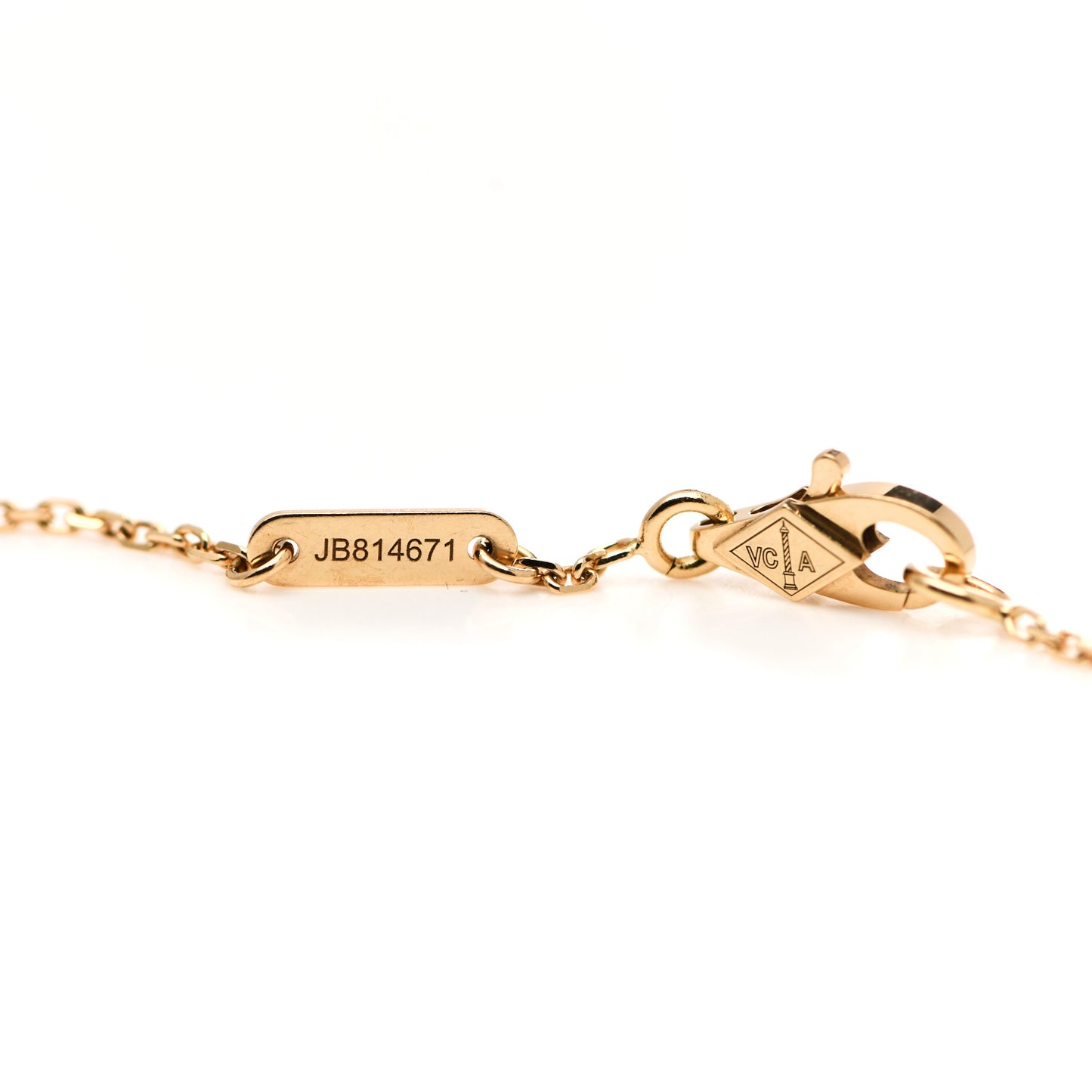 18K Yellow Gold Mother of Pearl Sweet Alhambra Bracelet