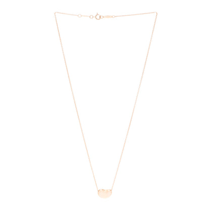 Tiffany 18K Rose Gold 12mm Elsa Peretti Bean Pendant Necklace 3 of 5