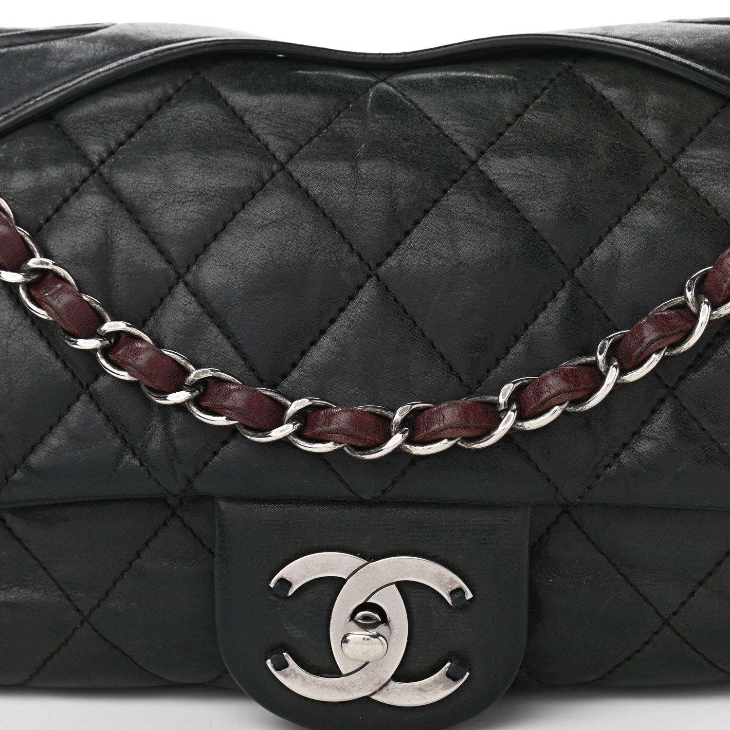 Chanel Iridescent Calfskin Medium In The Mix Flap Black 7 of 11