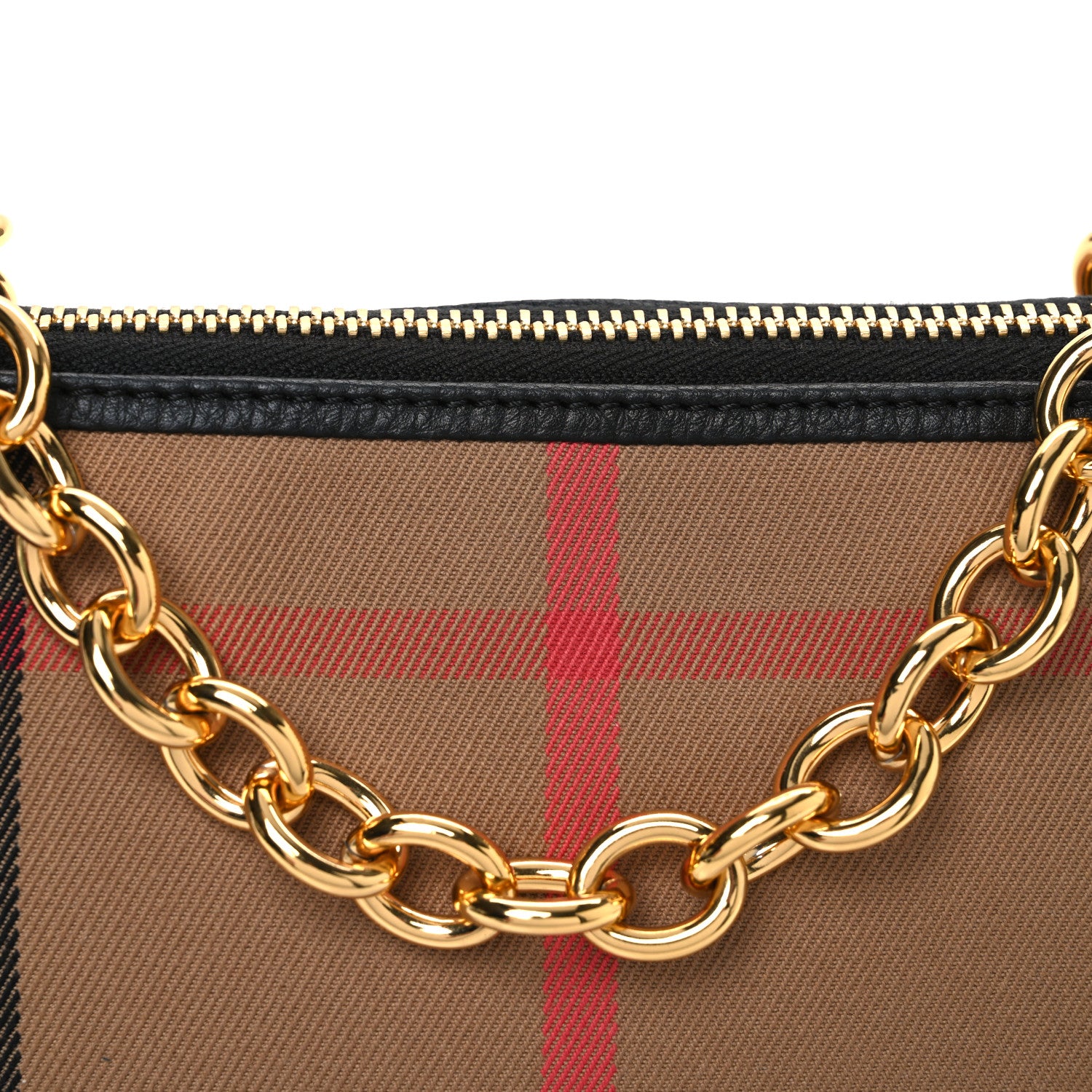 Burberry Derby House Check Abingdon Convertible Clutch Black 9 of 11