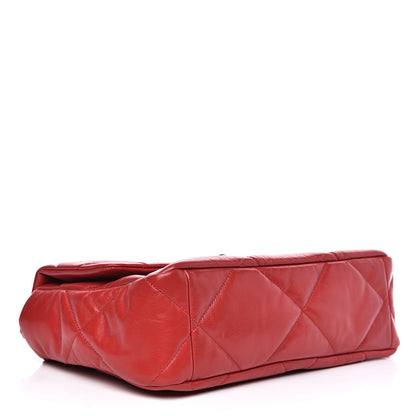Chanel Goatskin Quilted Large 19 Flap Red 3 of 10