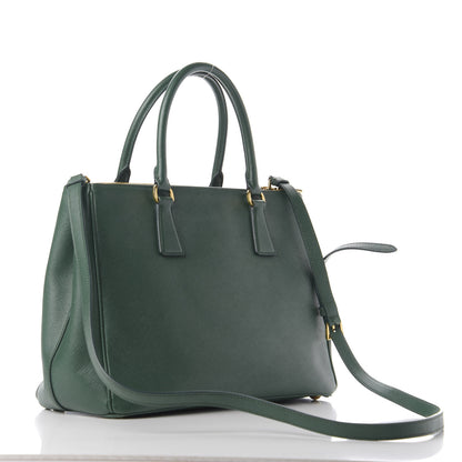 Prada Saffiano Medium Galleria Double Zip Tote Biliardo 3 of 9