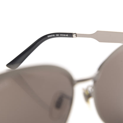 Gucci Round Metal GG0074S Sunglasses Silver 5 of 7