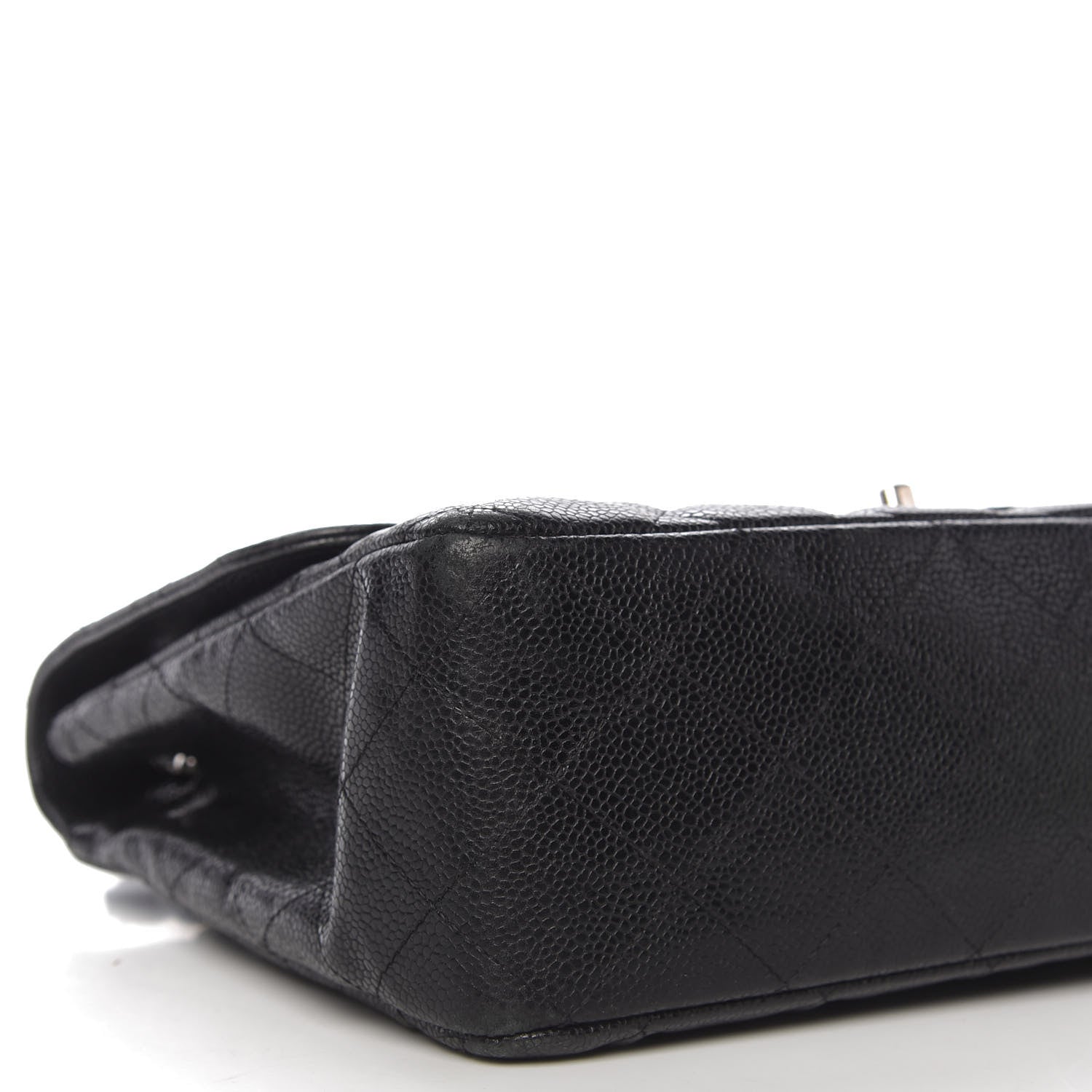 Chanel Caviar Quilted Jumbo Single Flap Black 8 of 11