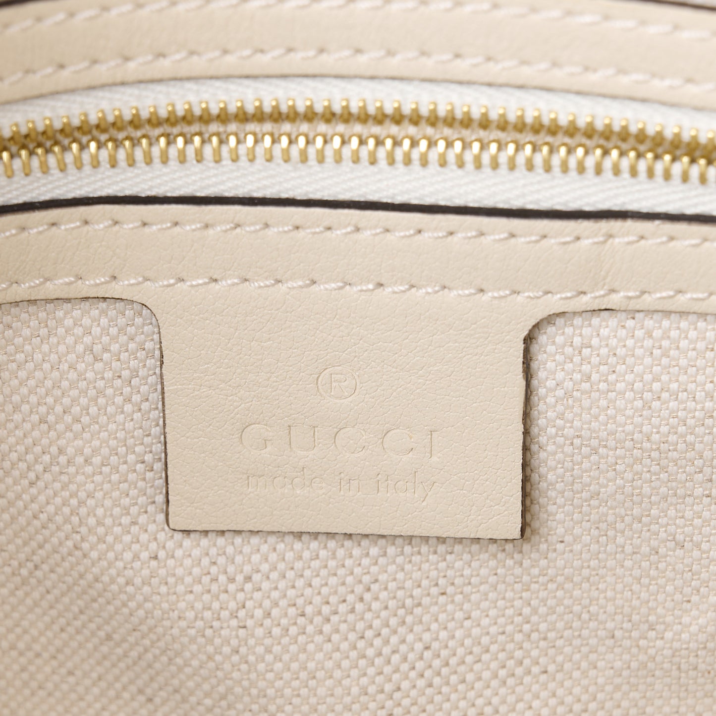 Wonka Grain Calfskin GG Monogram Star Embossed Small GG Shoulder Bag White