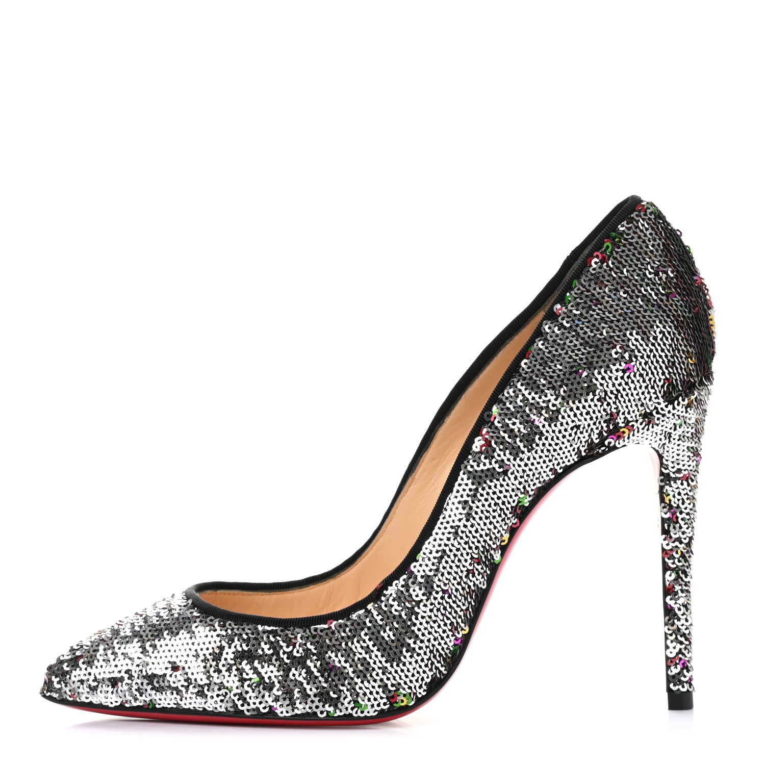 Christian Louboutin Paillettes Caresse Pigalle Follies 100 Pumps 37 Multicolor 1 of 10