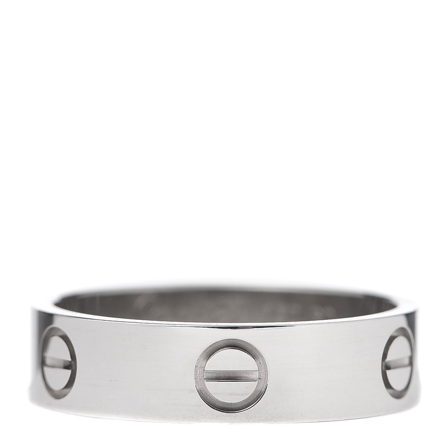 18K White Gold 5.5mm LOVE Ring 60 9