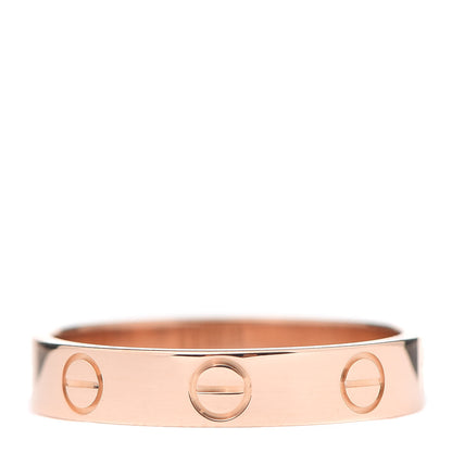Cartier 18K Pink Gold 3.5mm LOVE Wedding Band Ring 52 6 3 of 5