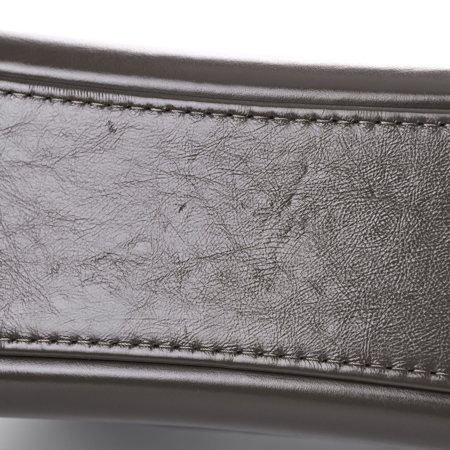 Aged Calfskin Quilted Medium Gabrielle Hobo Grey