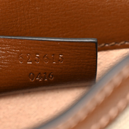 Gucci GG Supreme Monogram Mini Horsebit 1955 Crossbody Bag Beige Brown Sugar 7 of 10